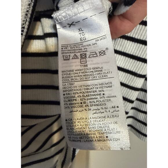 Old Navy Black/White Thermal Henley Sz XL - Picture 4 of 6